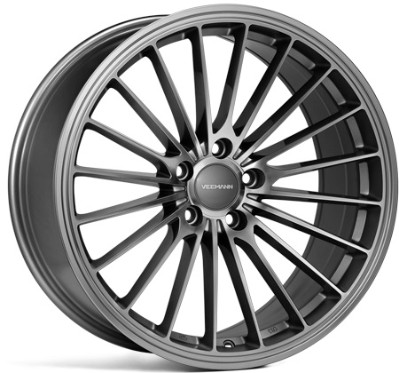 NEW 19  VEEMANN V FS36 ALLOY WHEELS IN GLOSS GRAPHITE WITH WIDER 9 5  REARS 5x112